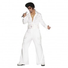 Inchiriere Costum Elvis Presley, culoare alb, barbati