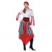 Inchiriere Costum Pirat, rochie alb-rosie, dungi negre, femei