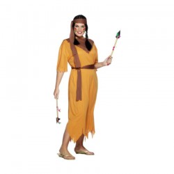 Inchiriere Costum Indianca (America), rochie culoare galbena, femei