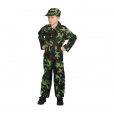 Inchiriere Costum Militar, verde camuflaj, baieti
